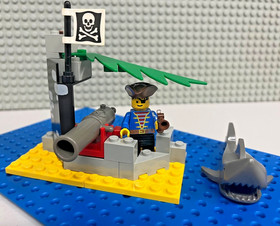 Vintage Lego System Set 1492 Battle Cove 100% Complete With Instructions