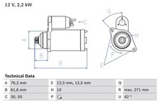 Bosch STARTER 0986020270
