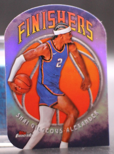 2024 Topps Finest Finishers Shai Gilgeous-Alexander [X-Fractor] #F-1 card