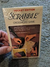 Vintage Pocket Edition Scrabble Crossword Game NOS SEALED 1978 Selchow Righter