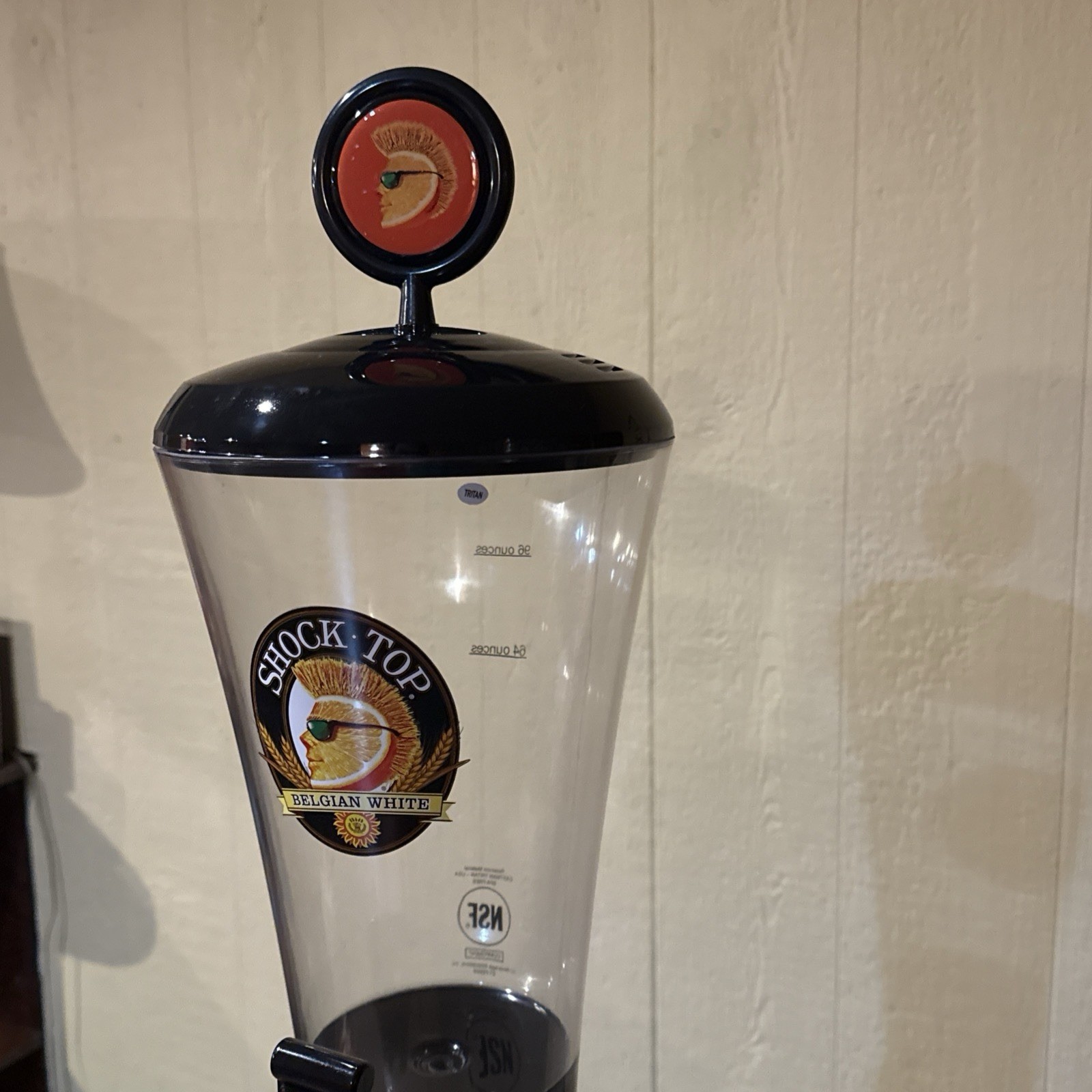 Shock Top Beer Super Tube-Conic Super Tube-Beer Dispenser-128 oz.-large Unopened