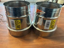 2 - Master Flow 6 in. to 5  Duct Reducers Single Wall Galvanized Duct Reducer