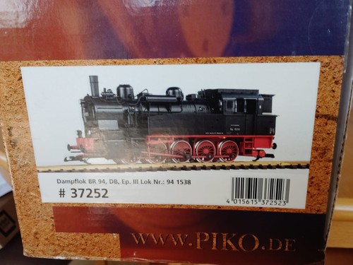Piko Spur G  Dampflok BR 94 1538 DB - Digital  ZIMO Sound | Condition: Neu: Sonstige (siehe Artikelbeschreibung)