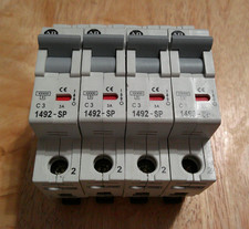 "LOT OF 4" Allen-Bradley 1492-SP1C030 SER C Single Pole Circuit Breakers