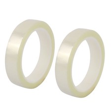 2 Pcs 20mm Single Sided Strong Self Adhesive Tape 50M Length Clear
