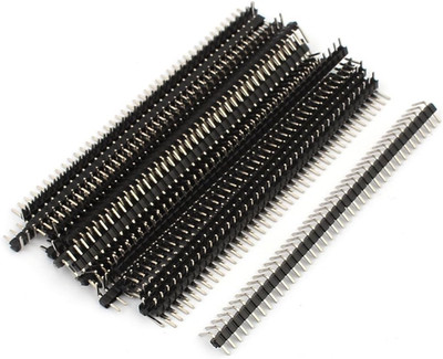 18 STK rechten Winkel 40 Pin 2,54 mm Einreihige Stiftleiste Strip PCB-Steckverbi