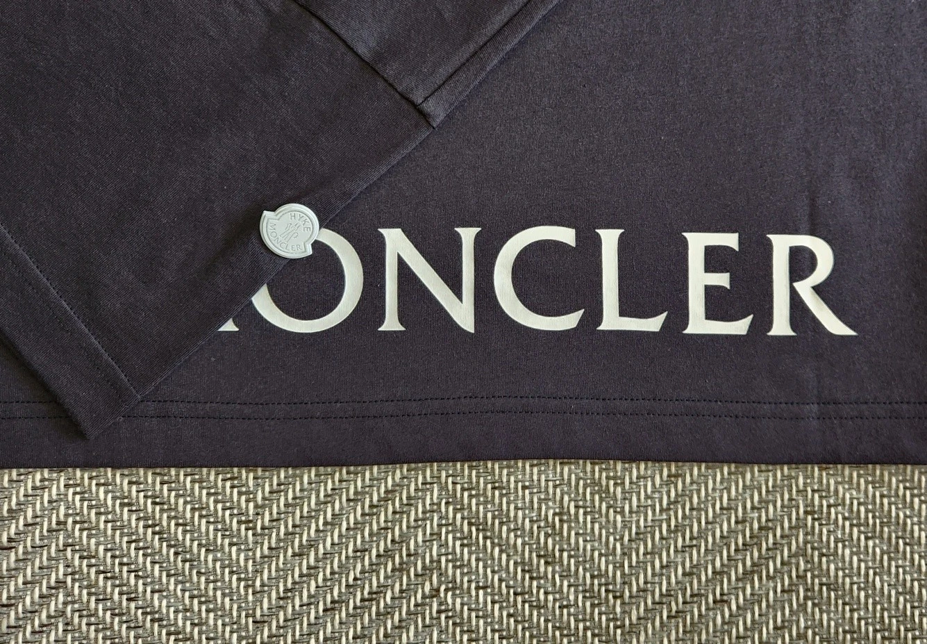 T shirt manica corta Moncler Genius logo patch K100 76735526