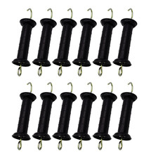 Plastic Electric Fence Gate Handle Insulators, Gate Handle with Spring Black
