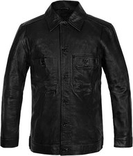 Costume Halloween Uomo Vin Diesel Giacca Vera Pelle Stile Classico Biker