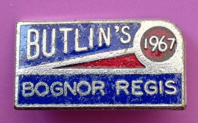 Bognor Regis 1967 Butlin's Enamel Lapel Pin Badge.   PB5-996
