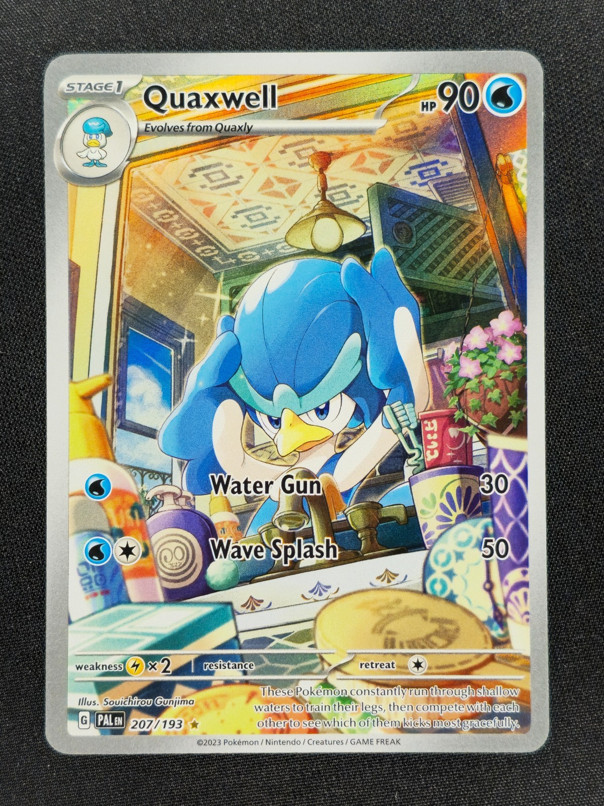 Quaxwell 207 Pokemon Paldea Evolved 2023 NM 🔥🔥🔥