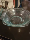 Rare Unfound Treasure2211 Jeanette Glass 9.5" Teal Green Depression Glass Bowl