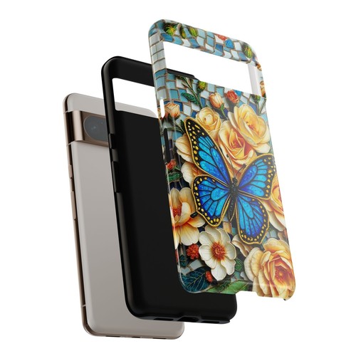 Blue Tough Case Butterfly Stained Glass Style iphone 16 15 14 13 S24 S23 S22 - 第 137/239 張圖片