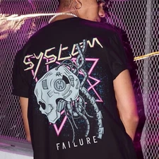 System Failure T-Shirt, Cyberpunk Shirt, Soft Techwear Shirt, Grunge Shirt, Aest