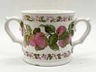 VINTAGE TRADITIONAL COUNTRY CRAFTS PLUM FRUIT LOVING CUP 2 HANDLED MUG