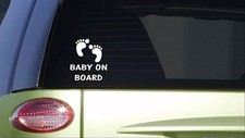Baby on Board feet I396 8 inch Sticker decal pregnancy nursery baby bed