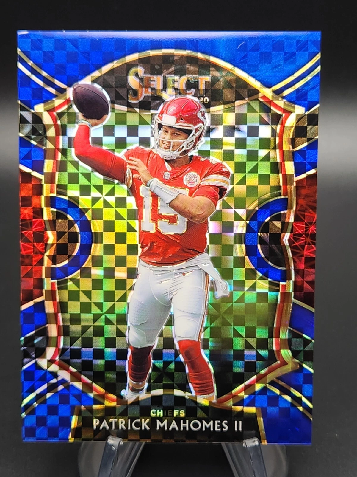 Patrick Mahomes 2020 Panini Select Concourse Level Blue #157/175
