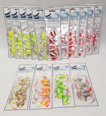 Walleye Spinner Rig Tandem #4 Hook Bait Harness Colorado or