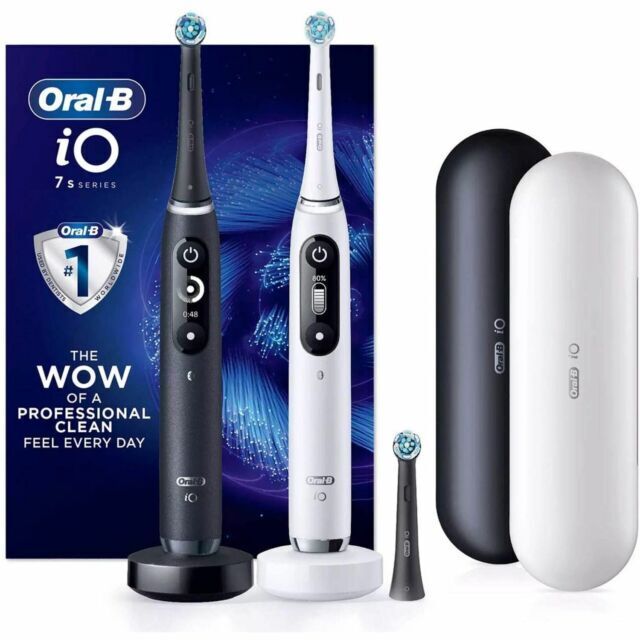 Oral-B iO Series 7s Electric Toothbrush Twin Pack - Black/White for sale online | eBay Oral-B iO Series 7s Electric Toothbrush Twin Pack - Black/White for sale online | eBay
