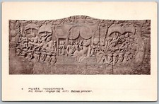 Indochinois Museum Paris France 1930s Postcard Angkor Wat Princley Boat