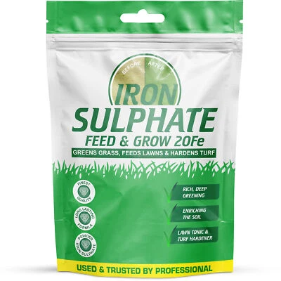 PURE SOURCE NUTRITION Iron Sulphate 5kg WATER SOLUBLE LAWN TONIC Grass Ferrous Sulphate Fertiliser