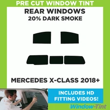 For Mercedes X-Class 2018+ Pre Cut Window Tint Kit 20% Dark Rear Tinting Film