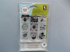 INKADINKADO RUBBER STAMPS CLEAR 9 SPRING GARDENER STAMP SET PLUS HANDLE last one