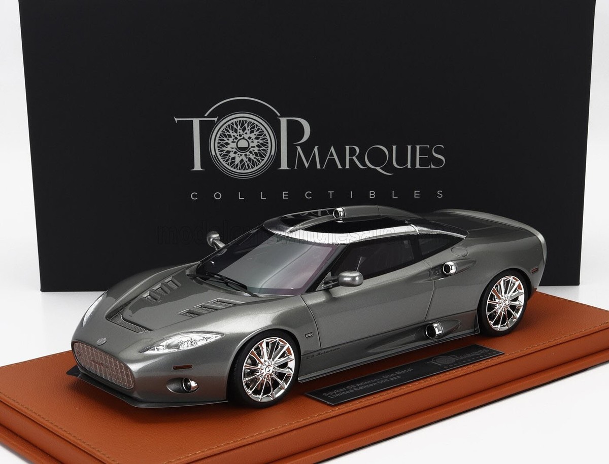 Top Marques SPYKER C8 AILERON 2011 GUN GREY METALLIC 1/18 Scale