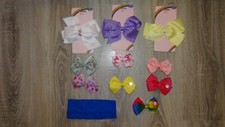Dziewczęcy Jojo Siwa pakiet 10 spinki do kokardki + nowa opaska na głowę akcesoria do włosów