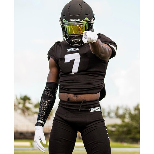 Guantes receptores de fútbol para adultos Battle Sports Doom 1.0 - blancos - Imagen 3 de 4