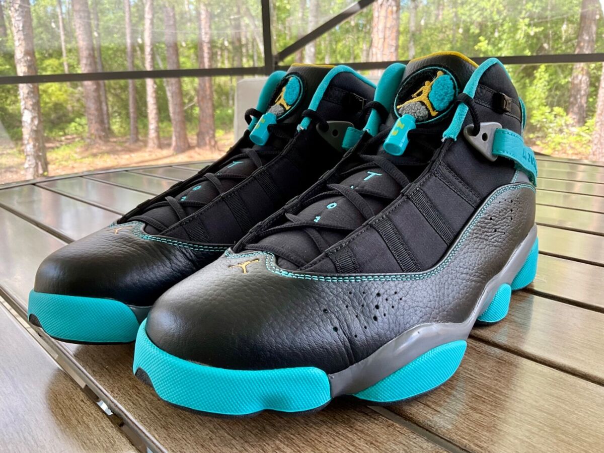 Nike Air Jordan 6 Rings 'Gamma Blue/Hornets' 322992-089 Nike Air Jordan 6 Rings 'Gamma Blue/Hornets' 322992-089