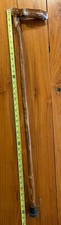 Vintage Hand Carved Wood Face Folk Art Walking Cane stick antique Unique 