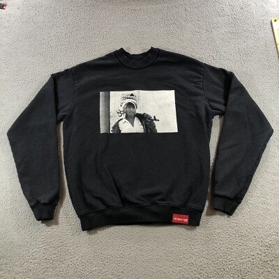 The Marathon Sweatshirt mens S Black Graphic Print Logo Clothing TMC