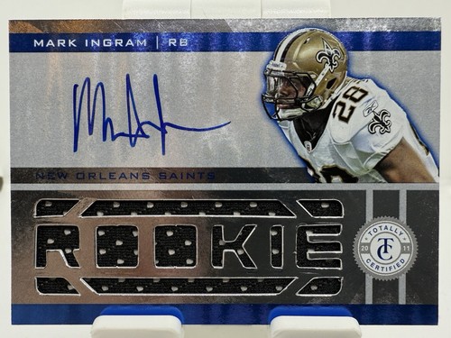 2011 Totally Certified Freshman Fabric Mark Ingram Rookie Auto Patch 128/299 - Picture 1 of 4