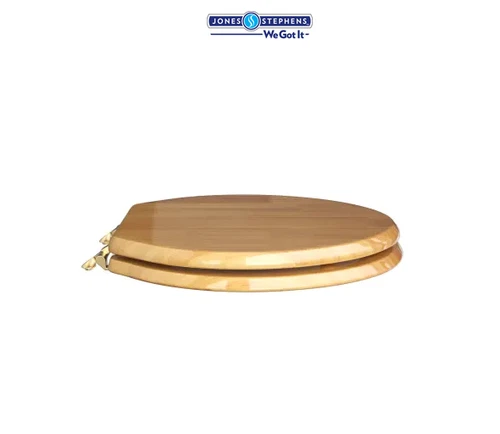 Jones Stephens C2B1E17BR Elongated PVD Brass Single Post Hinge - Light Oak - Picture 5 of 6