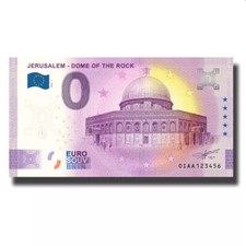 Euro Zero Banknote Jerusalem-Dome of The Rock Palestine Free Post EU Souvenir