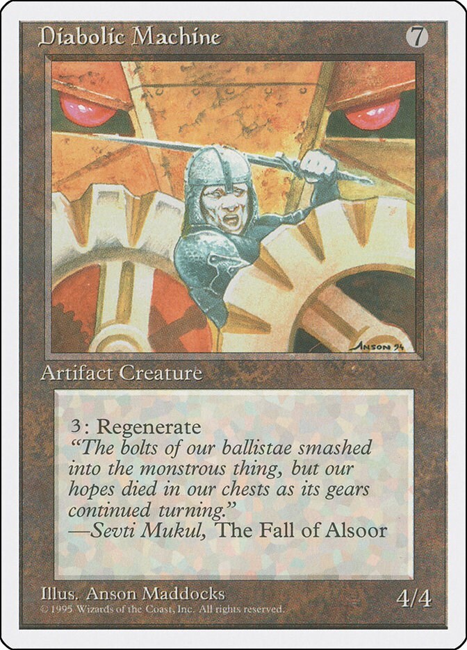 MTG - Fourth Edition - Diabolic Machine - NM