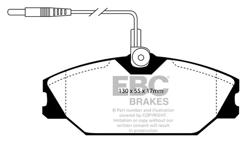 NEW EBC 238mm FRONT BRAKE DISCS AND PADS KIT BRAKING KIT OE QUALITY - PDKF1649 - Picture 2 of 6