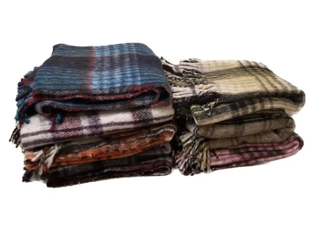 Svaroopa Plaid Heavy Yoga Blankets. 100% recycled fibers.