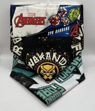Wakanda Forever Black Panther New Avengers 2 pack Bandana 17.5  x 17.5