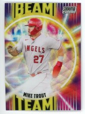 2022 Stadium Club Chrome MIKE TROUT Beam Team Wave Refractor #BT-6 LA ANGELS