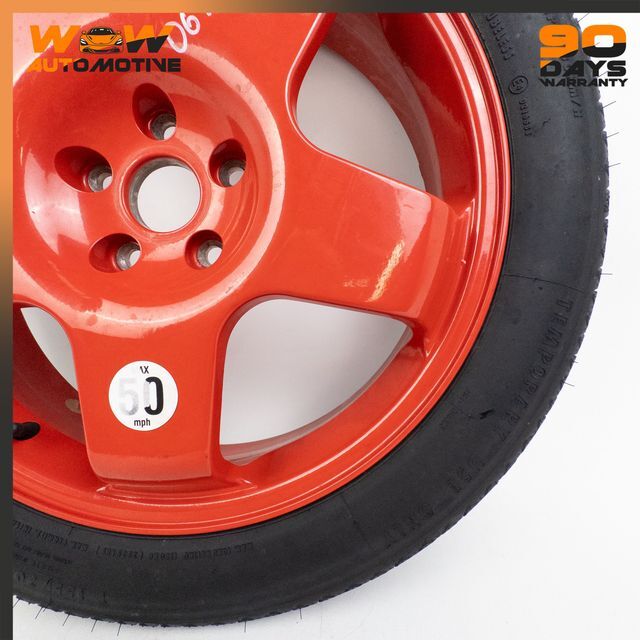 04-13 BENTLEY CONTINENTAL GT FLYING SPUR 4.5JX19H2 SPARE WHEEL TIRE RIM RED OEM
