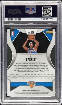 2019 Panini Prizm RJ Barrett Rookie Variations #250 PSA 9 Rookie