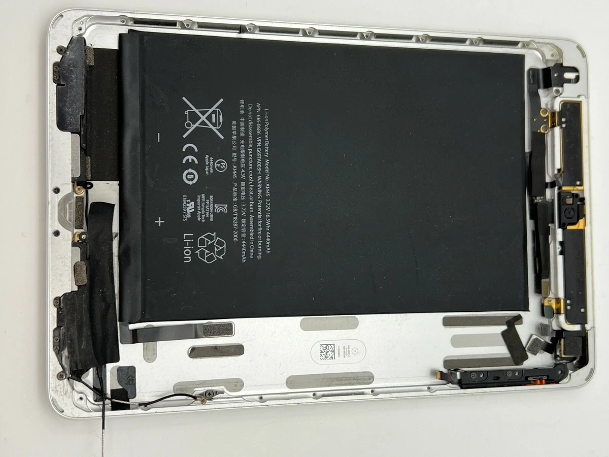 Apple iPad Mini 2nd. Gen A1455 Rear Back Cover Housing Silver ORIGINAL 6504  #650