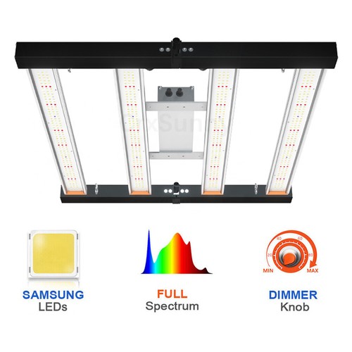 LED Grow Light GroCruiser Led-plantenlamp dimbaar, inclusief UV IR volledig spectrum plantenlicht LED-plantengroeilicht voor 90x90cm met 1188PCS dimbare Daisy Chain functie voor VEG, bloemen