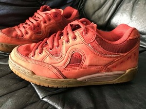 vans bordeaux rood platform