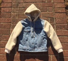 Nwot Sample Premium Big E Levis Pile Fleece 4 Pk Hoodie Trucker Jacket Sherpa Sm