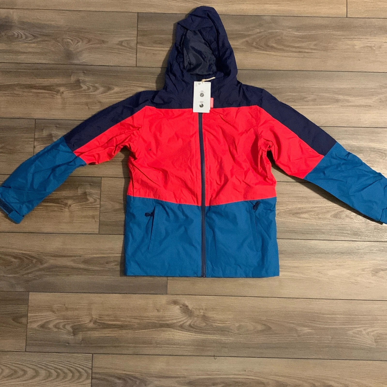 Mountain Warehouse Unisex Kids Cannonball 2 Dark Blue Red 3 In 1 Jacket Size 13