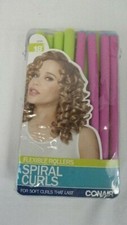 CONAIR Flexible Rollers Spiral Curls 18pcs