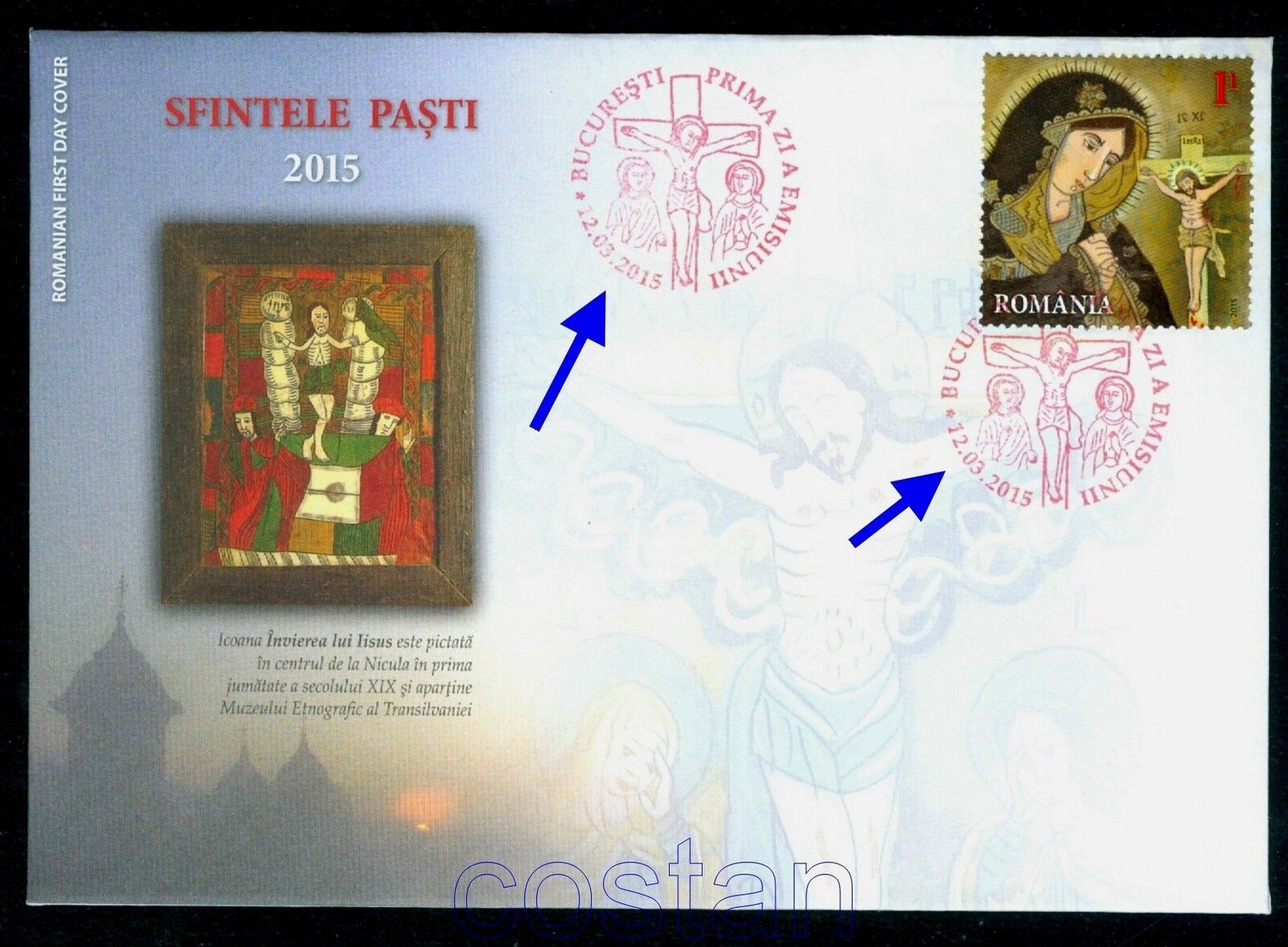 2015 Easter Glass painted Icon Romania Pasqua Mi.6 Ranking TOP17 Ostern New Shipping Free Shipping Paques